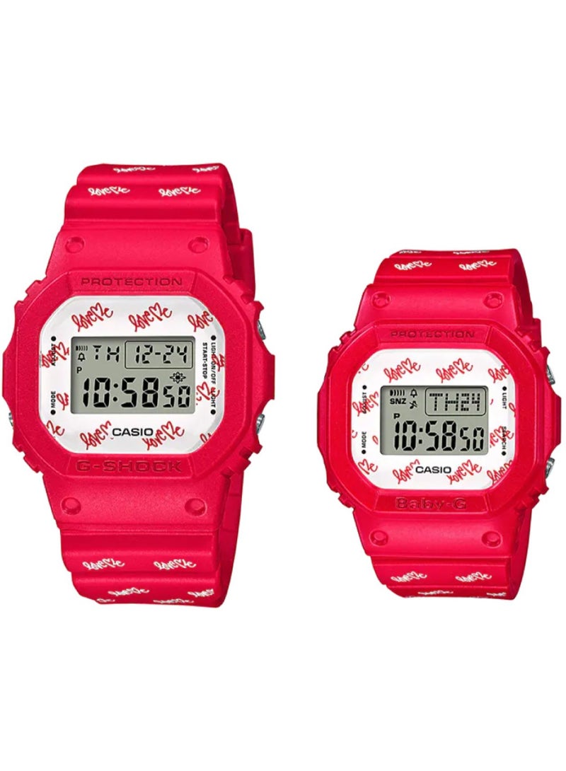 كاسيو ساعة كاسيو جي-شوك ​​الرقمية للزوجين LOV-20B-4DR - Image 1